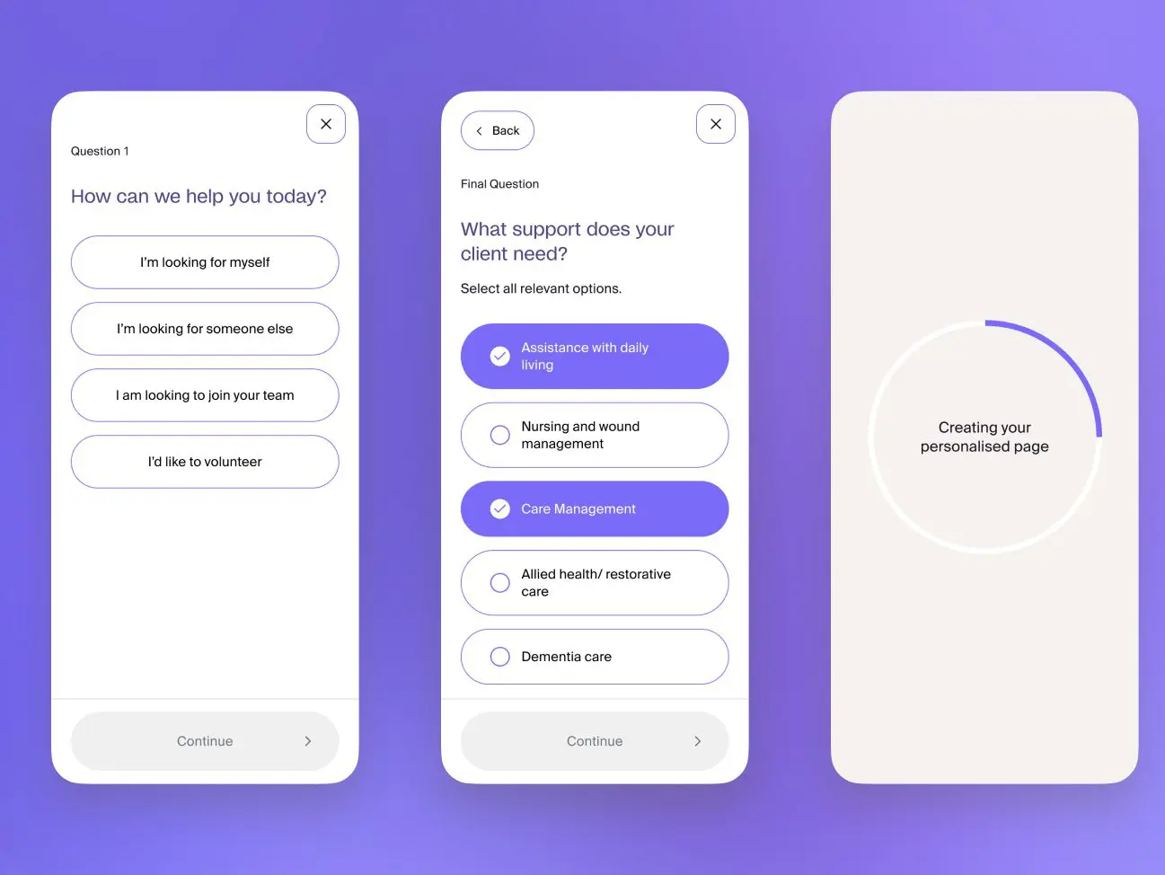 Mobile-responsive web design for Uniting AgeWell, ensuring a seamless and accessible experience across all devices and screen sizes.